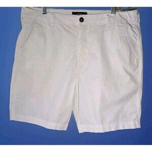 Aero Men's White Chino Cotton Shorts Size 36